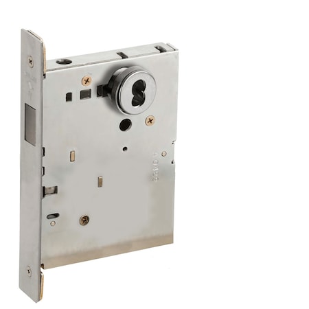 Double Cylinder Mortise Deadlock, FSIC Prep, Less Core, Satin Chrome